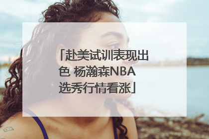 赴美试训表现出色 杨瀚森NBA选秀行情看涨