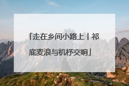 走在乡间小路上丨祁底麦浪与机杼交响
