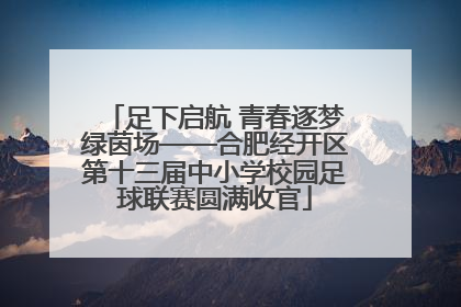 足下启航 青春逐梦绿茵场——合肥经开区第十三届中小学校园足球联赛圆满收官