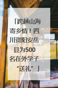 跨越山海寄乡情！四川资阳安岳县为500名在外学子“送礼”