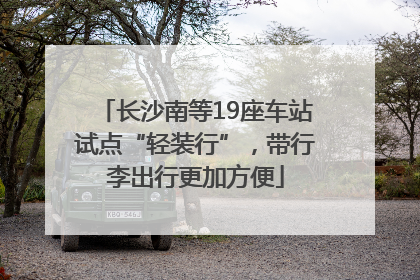 长沙南等19座车站试点“轻装行”，带行李出行更加方便