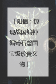 阳信：惊现战国编钟编镈石磬国宝级珍贵文物