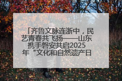 齐鲁文脉连浙中，民艺青春共飞扬——山东携手磐安共启2025年“文化和自然遗产日”系列活动