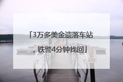 3万多美金遗落车站，铁警4分钟找回