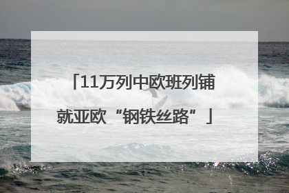 11万列中欧班列铺就亚欧“钢铁丝路”