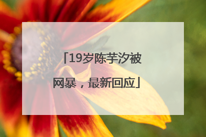 19岁陈芋汐被网暴，最新回应