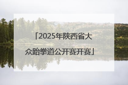 2025年陕西省大众跆拳道公开赛开赛