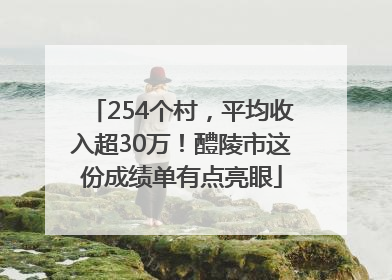 254个村，平均收入超30万！醴陵市这份成绩单有点亮眼