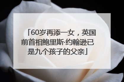 60岁再添一女，英国前首相鲍里斯·约翰逊已是九个孩子的父亲