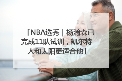 NBA选秀｜杨瀚森已完成11队试训，凯尔特人和太阳更适合他