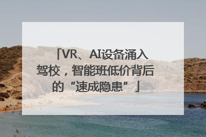 VR、AI设备涌入驾校，智能班低价背后的“速成隐患”